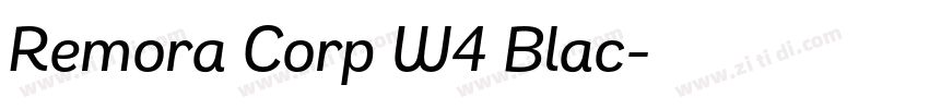 Remora Corp W4 Blac字体转换